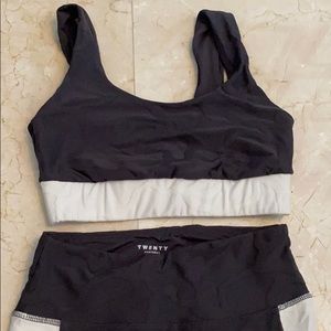 TWENTY MATCHING SET 3D CAMO PRINT ACTIVE WEAR